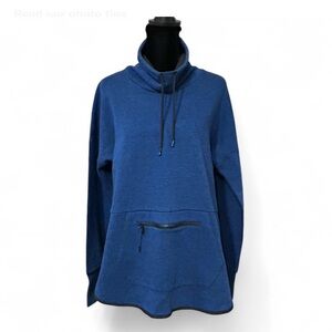 CHAMPION Blue Oversized Hoodie with Relaxed Fit L, Exellent Condition.